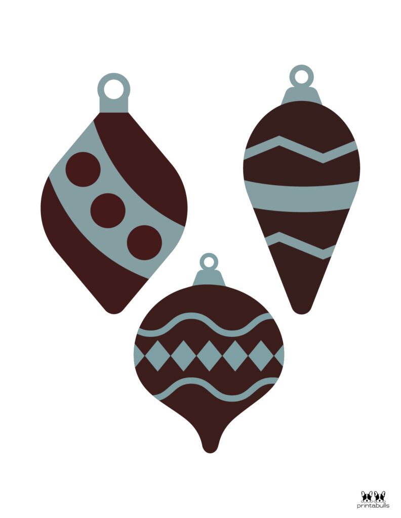 Printable Christmas Ornament-Set 23