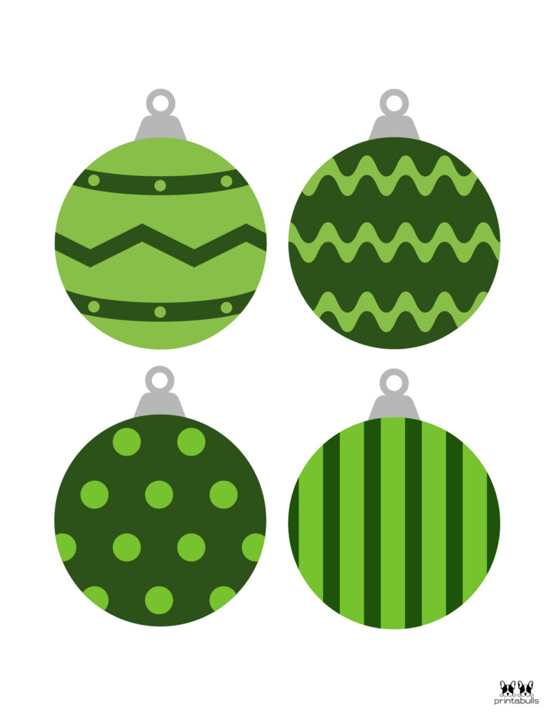 Printable Christmas Ornament-Set 5