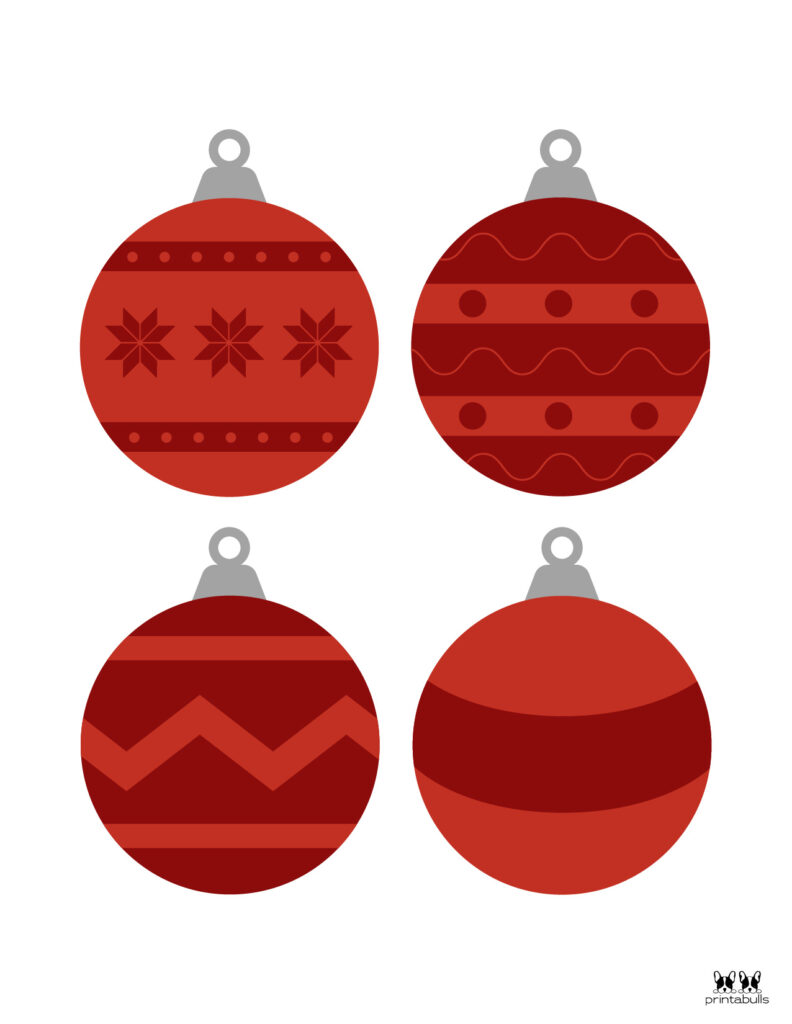 Printable Christmas Ornament-Set 6