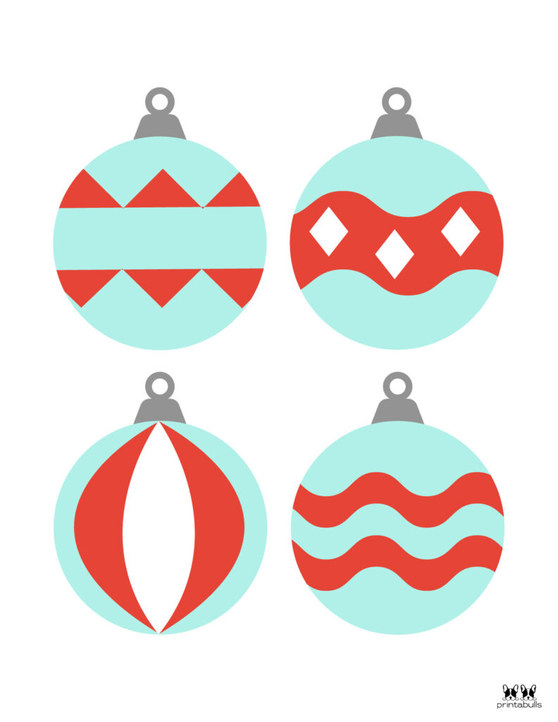 Printable Christmas Ornament-Set 9