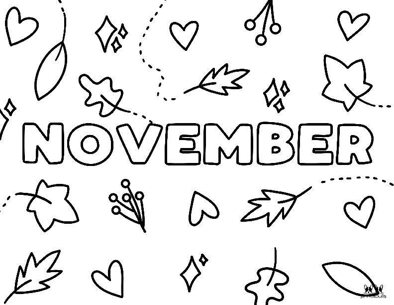 November Coloring Pages | Printabulls