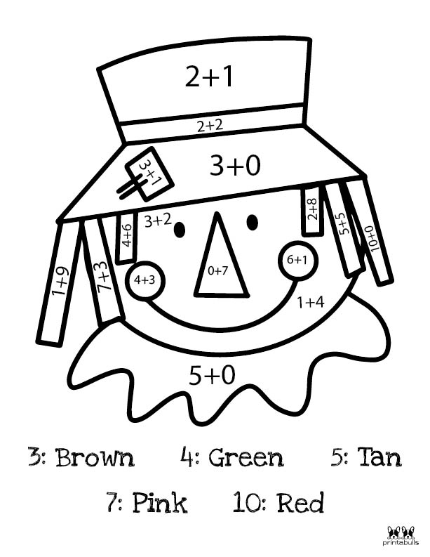 Printable Thanksgiving Color By Number-Page 13