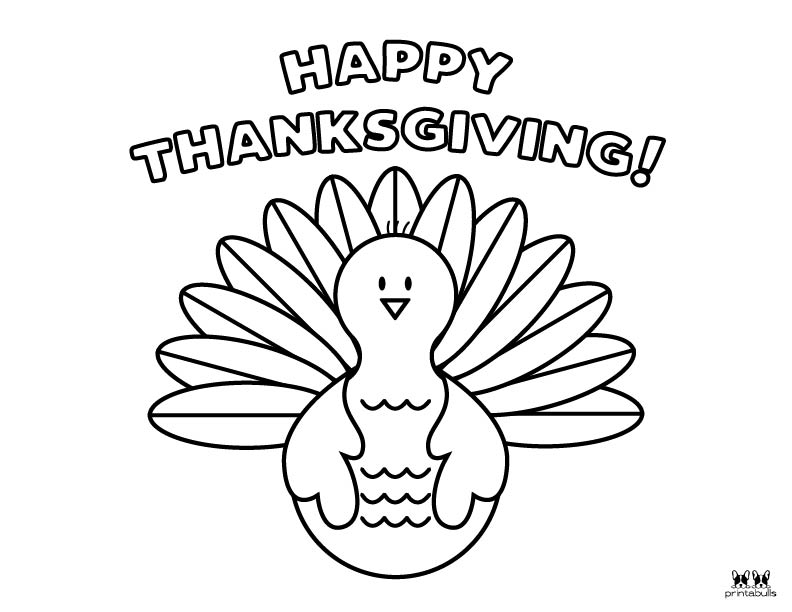 Printable Turkey Coloring Pages-Page 1