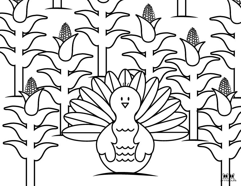 Printable Turkey Coloring Pages-Page 10