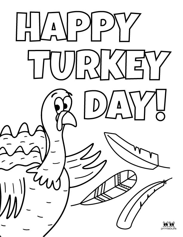 Printable Turkey Coloring Pages-Page 14