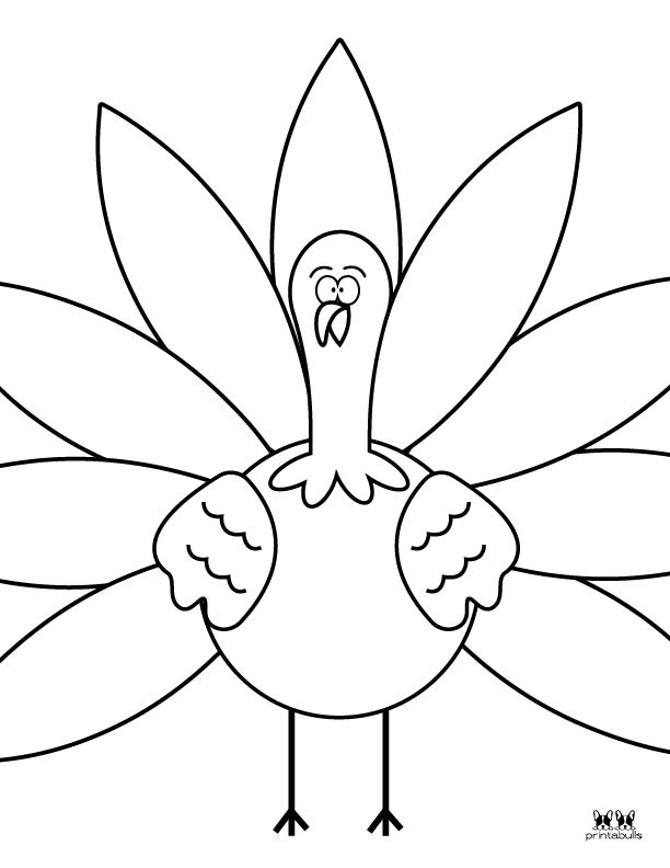 Printable Turkey Coloring Pages-Page 16