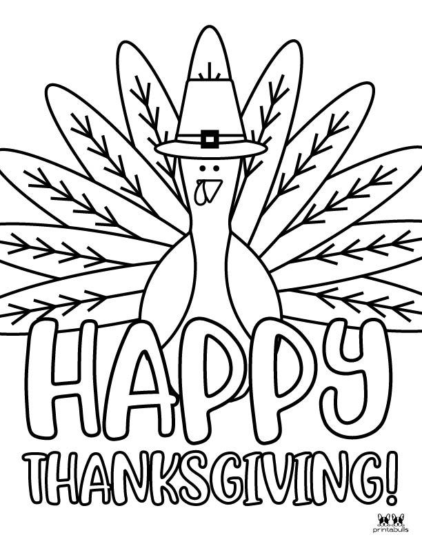 Printable Turkey Coloring Pages-Page 19