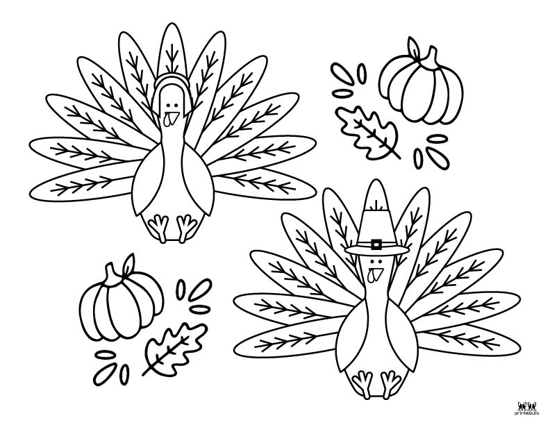 Printable Turkey Coloring Pages-Page 20