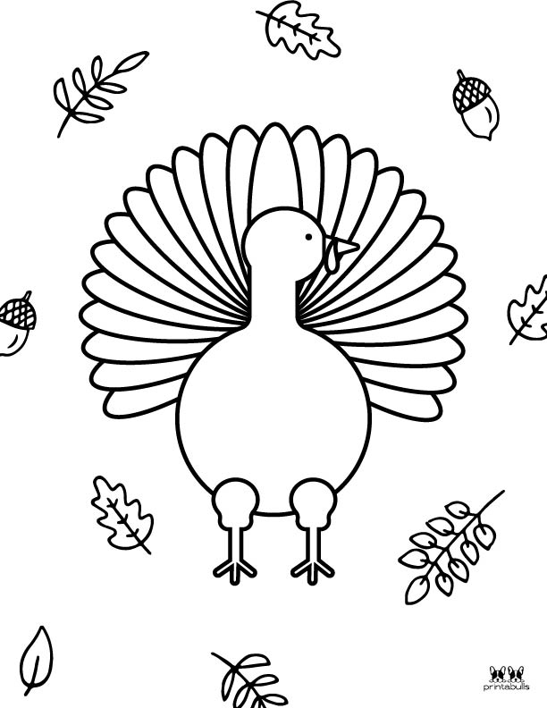 Printable Turkey Coloring Pages-Page 23