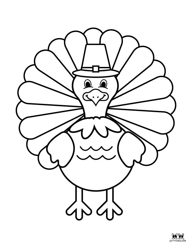 Printable Turkey Coloring Pages-Page 25