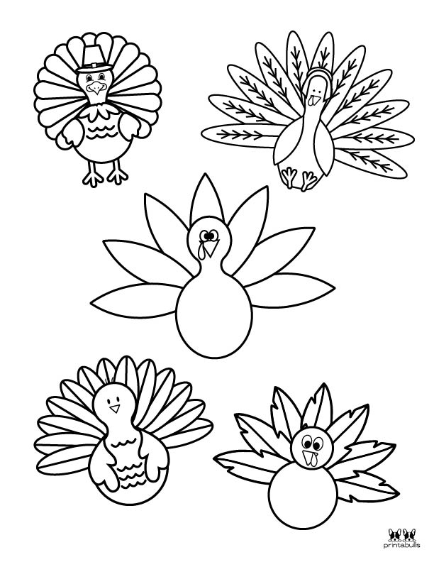 Printable Turkey Coloring Pages-Page 6