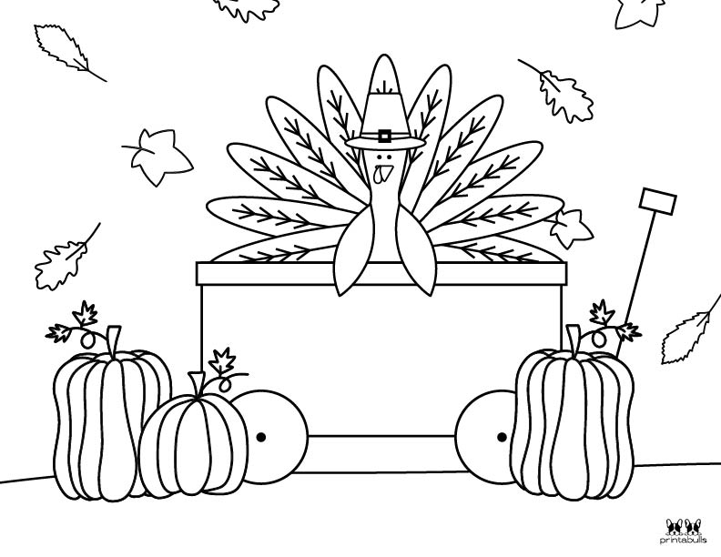 Printable Turkey Coloring Pages-Page 7