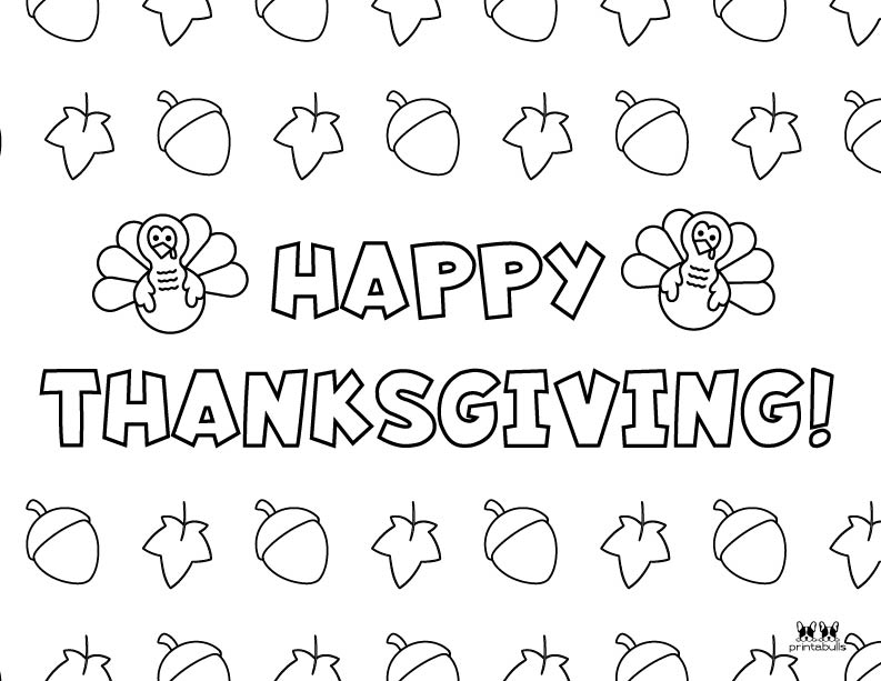 Printable Turkey Coloring Pages-Page 8