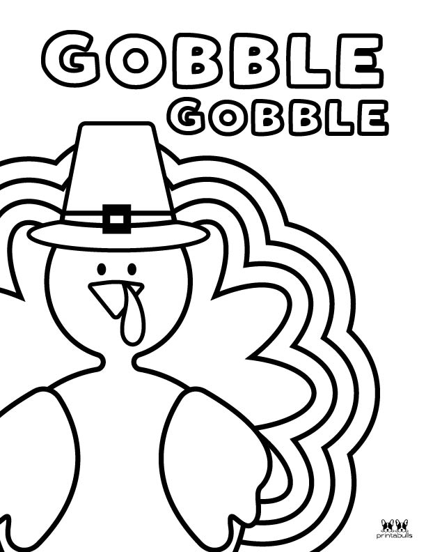 Printable Turkey Coloring Pages-Page 9