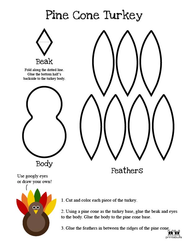 25 Free Printable Turkey Templates | Printabulls
