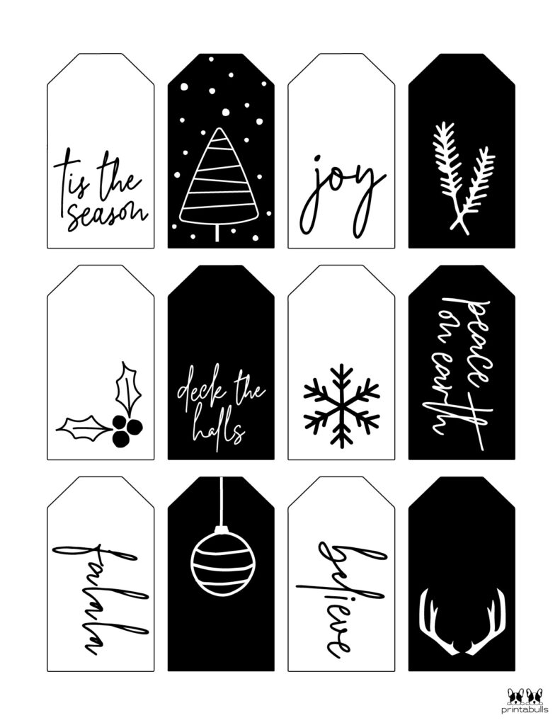 Printable Christmas Gift Tags_Page 1