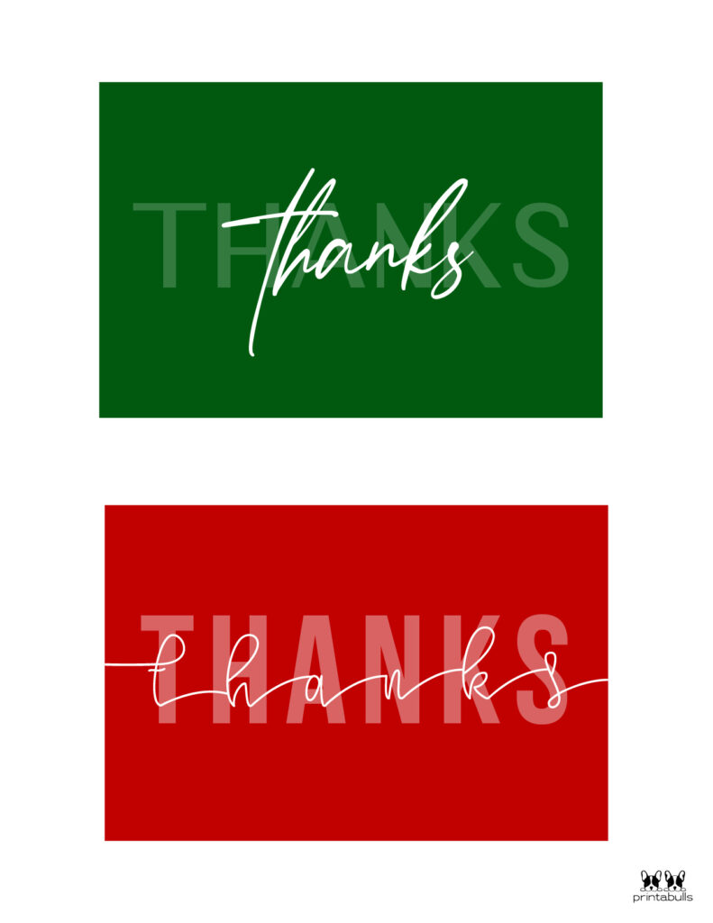 Printable Christmas Thank You Cards-Page 8