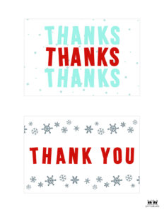 Free Thank You Christmas Sayings Printables