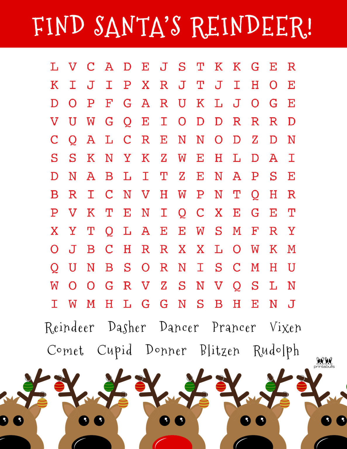 Hard Christmas Word Search Printable