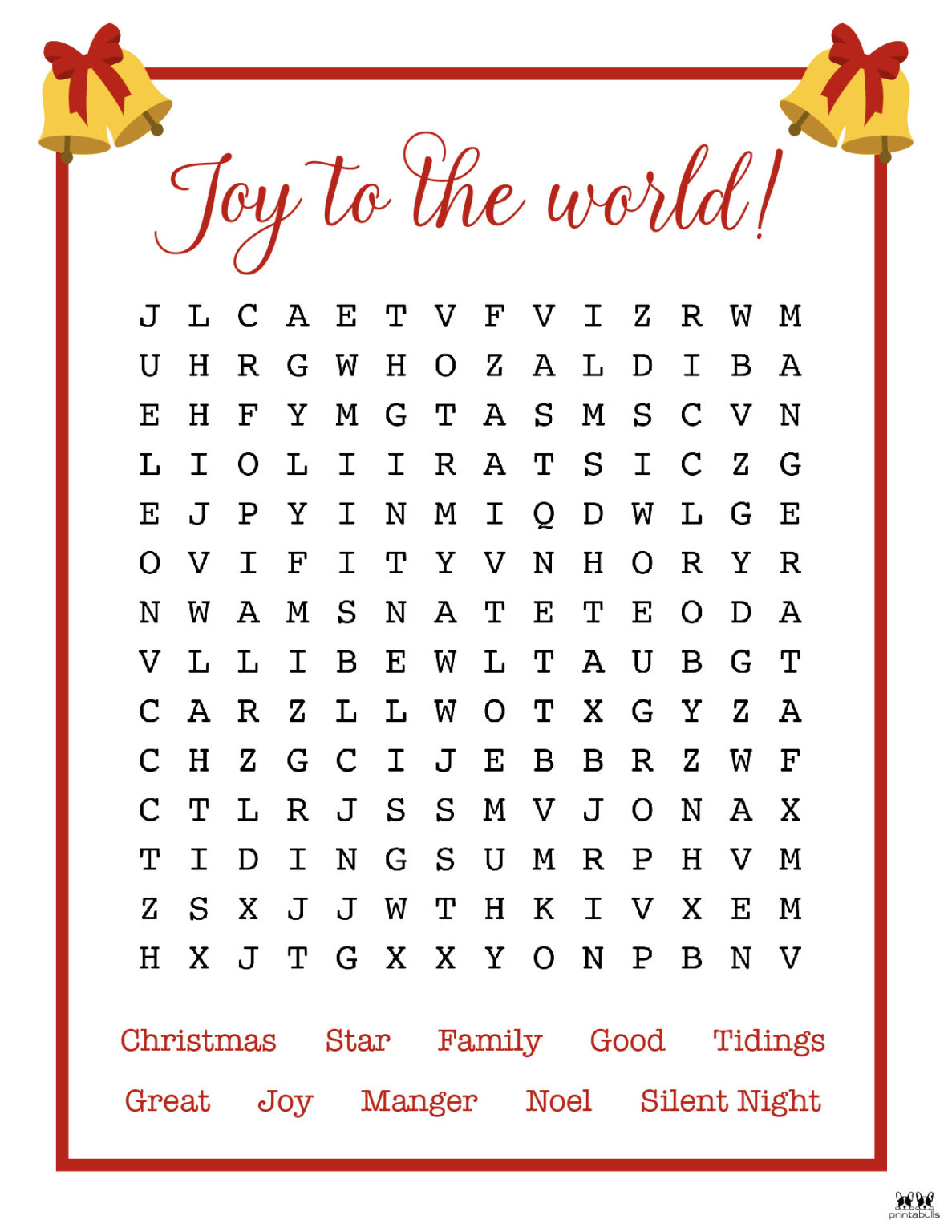 Christmas Word Searches - 25 Free Printables | Printabulls