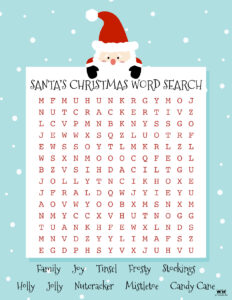 Christmas Word Searches - 25 Free Printables - PrintaBulk