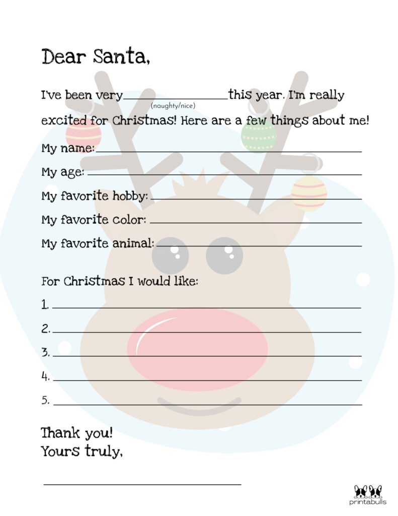 Printable Dear Santa Letter Template-Page 14