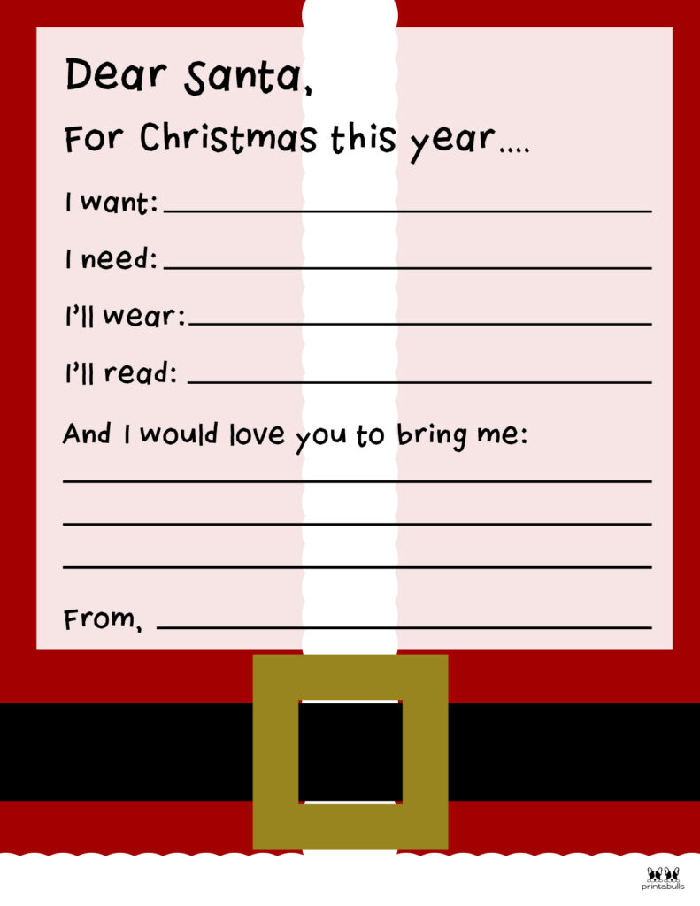 Printable Dear Santa Letter Template-Page 15