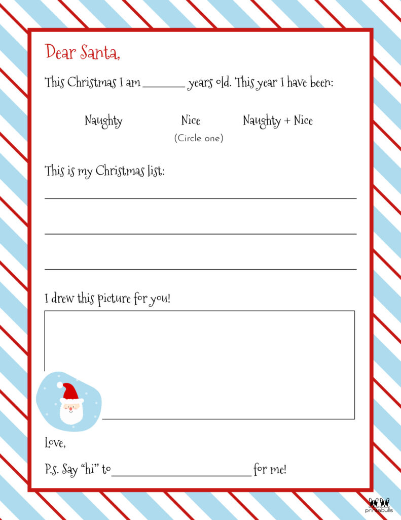Printable Dear Santa Letter Template-Page 16