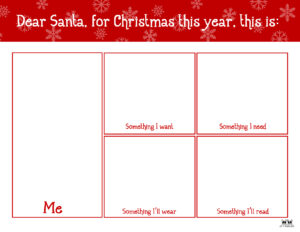 Dear Santa Letter Printables - FREE | Printabulls