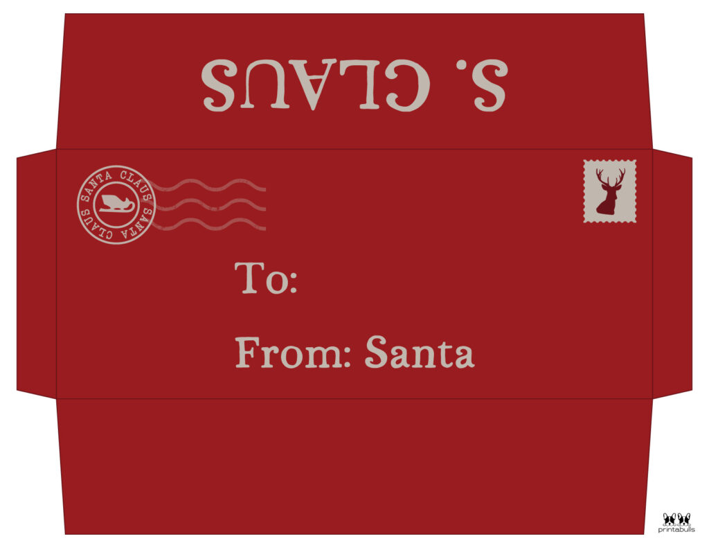 Santa Envelopes Free Printables Printabulls