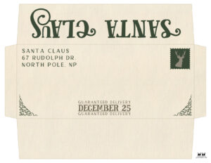 Santa Envelopes - Free Printables | Printabulls