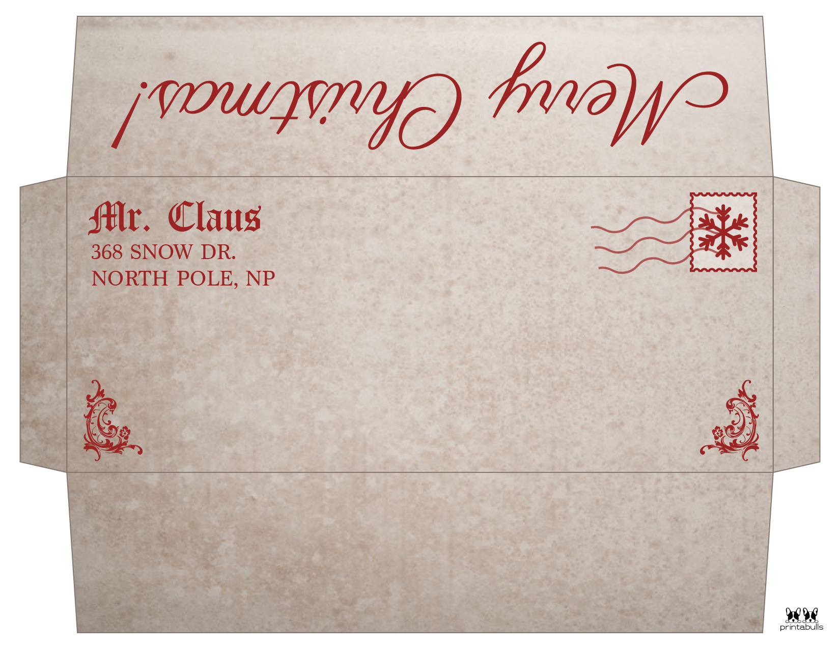 Free Printable Santa Envelopes
