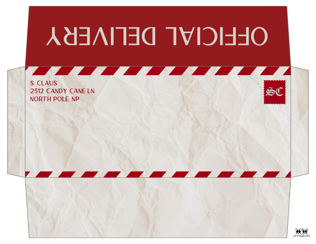 Printable Santa Envelope Template-Page 6