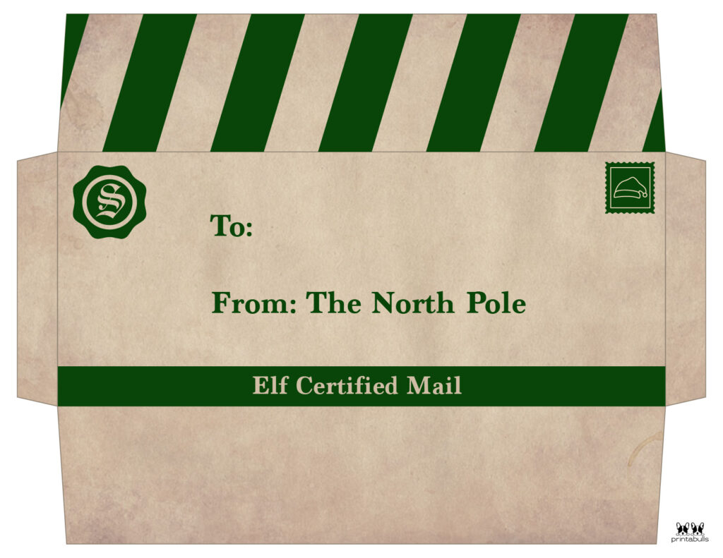 Printable Santa Envelope Template-Page 9