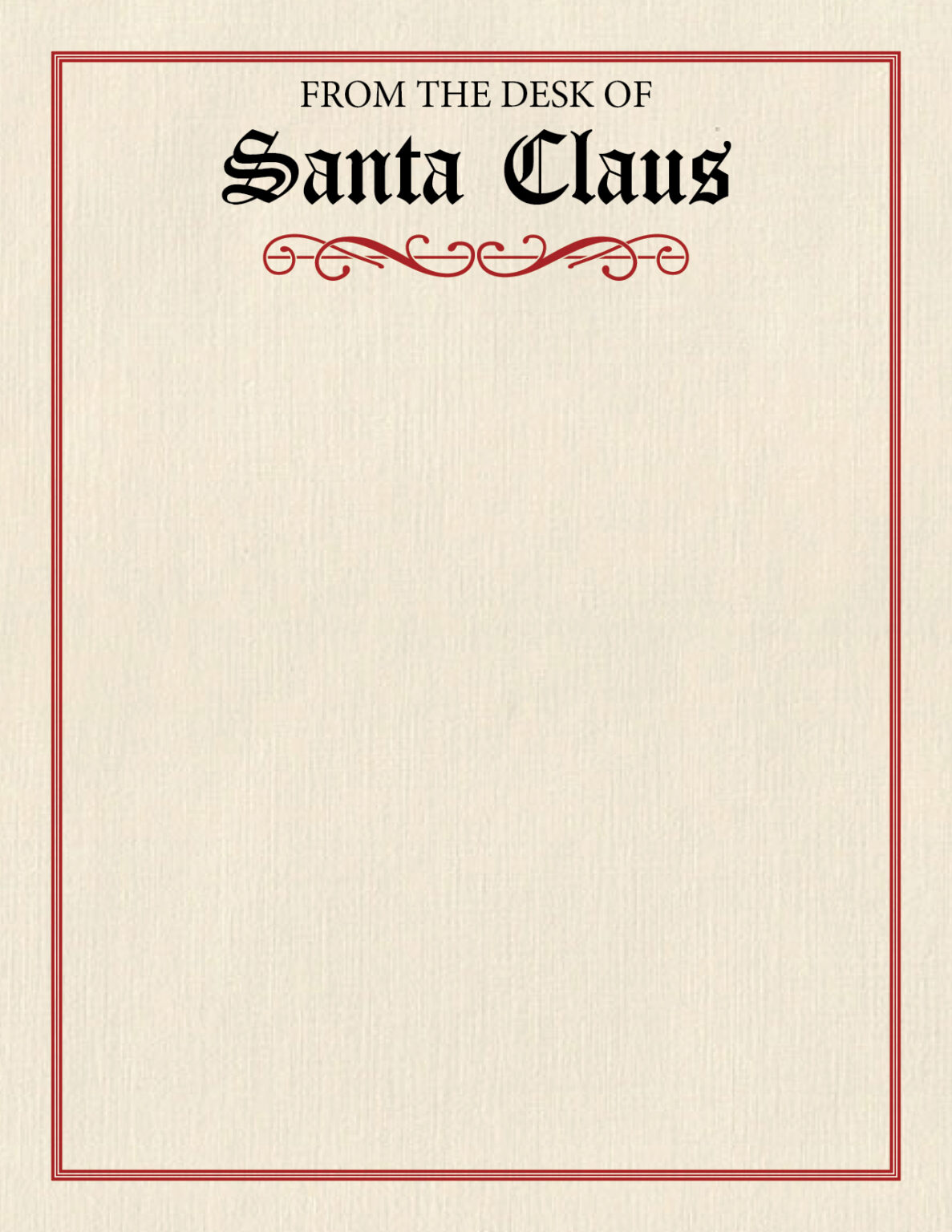 Printable Santa Letterhead Templates 12 FREE Printables Printabulls