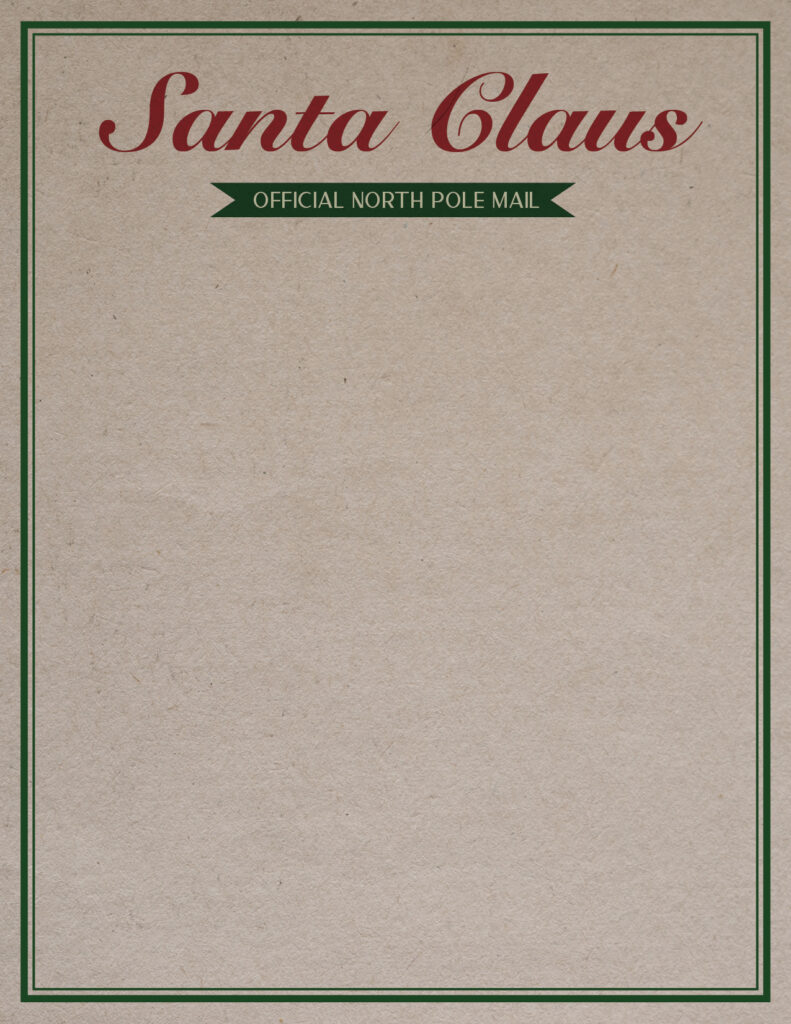 Printable Santa Letterhead-Page 2