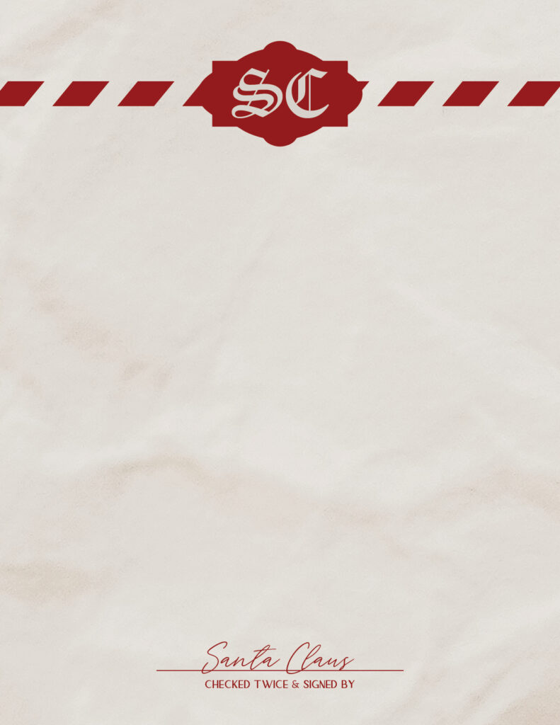 Printable Santa Letterhead Templates 12 FREE Printables Printabulls