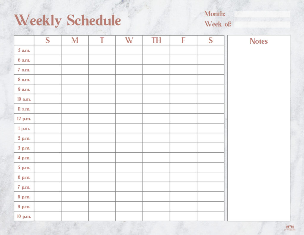 Printable Hourly Planner-Page 8