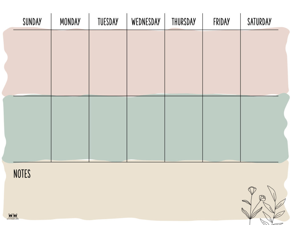 Printable Two Week Planner-Page 6