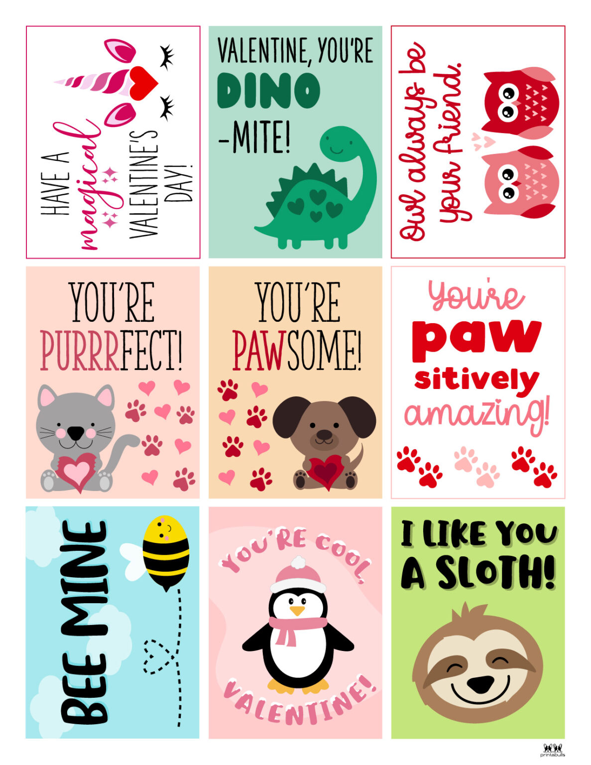 Printable Valentine's Day Cards - 250+ Free Printables | Printabulls