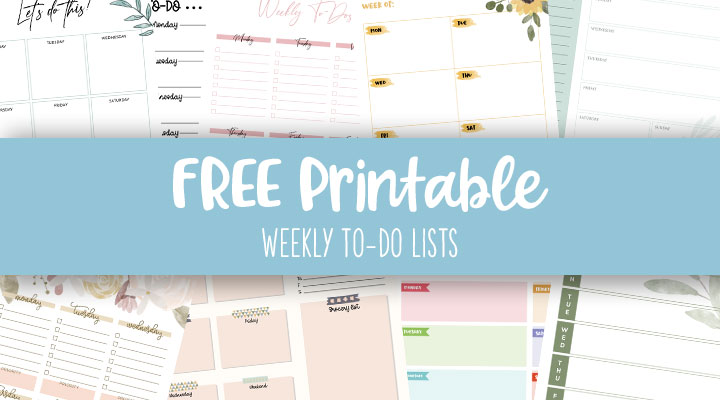 Weekly to Do List Weekly Checklist Weekly Tasks (Download Now)