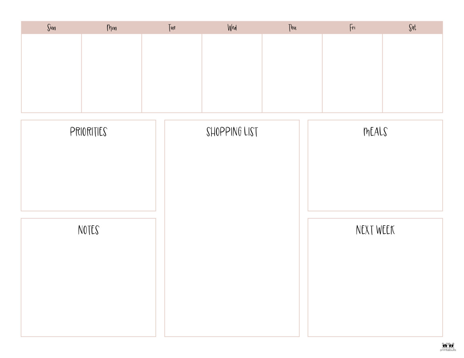 Weekly To Do List Printables - 15 Free Lists | Printabulls