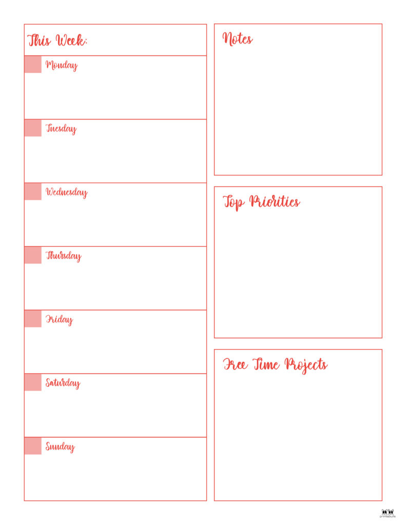 Printable Weekly To Do List-Page 3