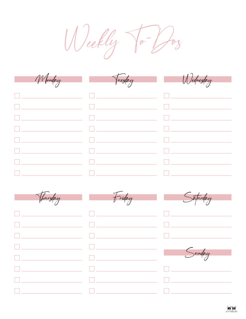 Printable Weekly To Do List-Page 5.1