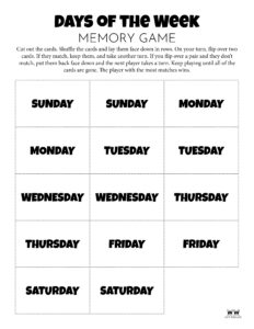 Days of the Week Worksheets &amp; Printables - 50 Free Pages | Printabulls