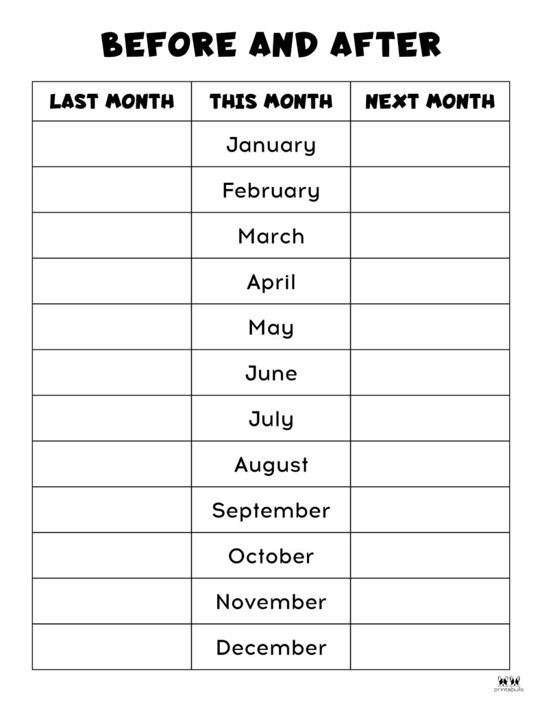 Printable Months Of The Year Worksheet-Page 13