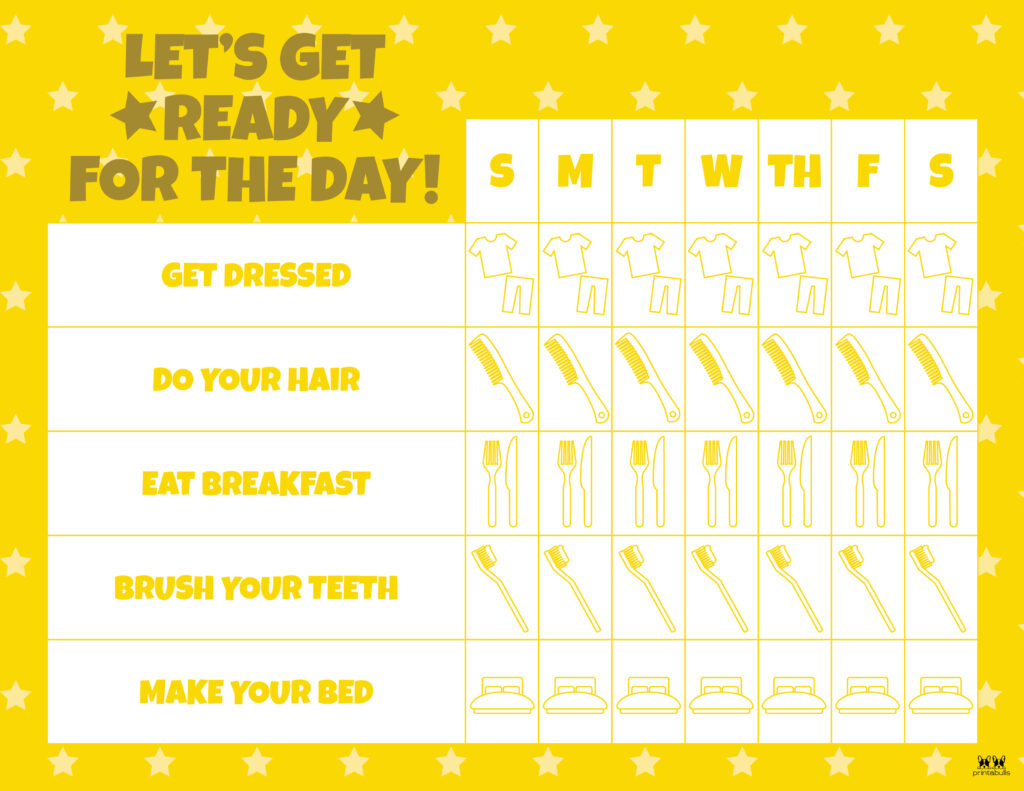 Printable Morning Routine Chart-Page 4