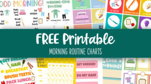 Morning Routine Charts - 15 Free Printables | Printabulls