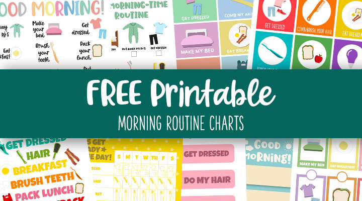 Morning Routine Charts 15 Free Printables Printabulls