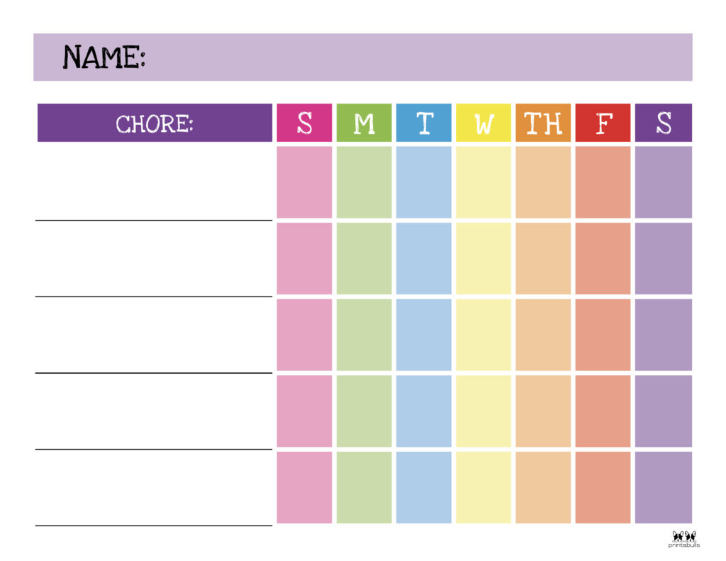 Printable Toddler Chore Chart-10